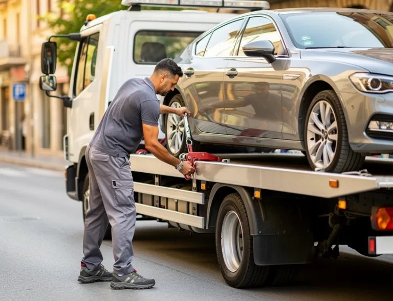 Grúa servicio en Palomeras Bajas